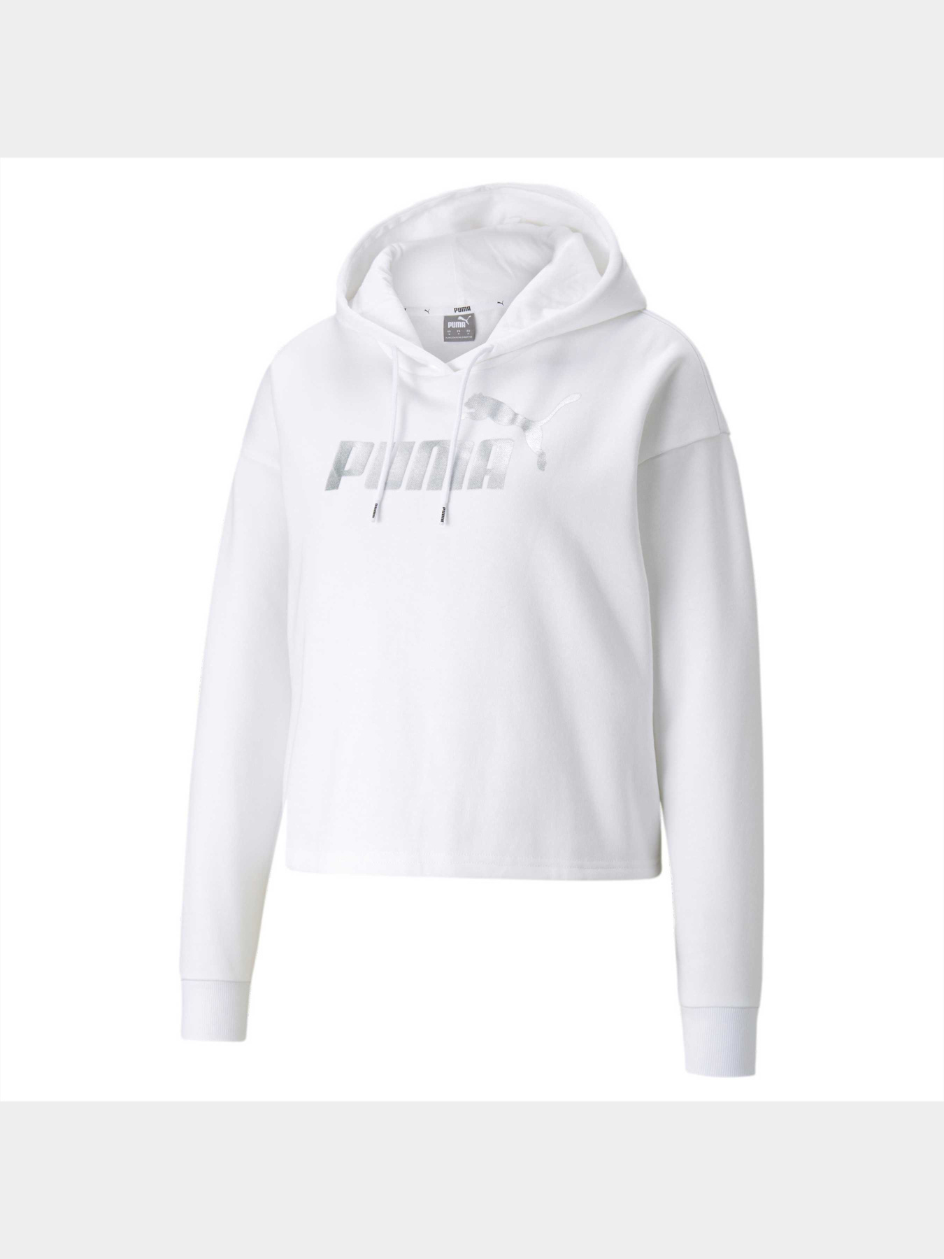 Худи PUMA Ess+ Cropped Metallic Hoodie модель 586891 Фото