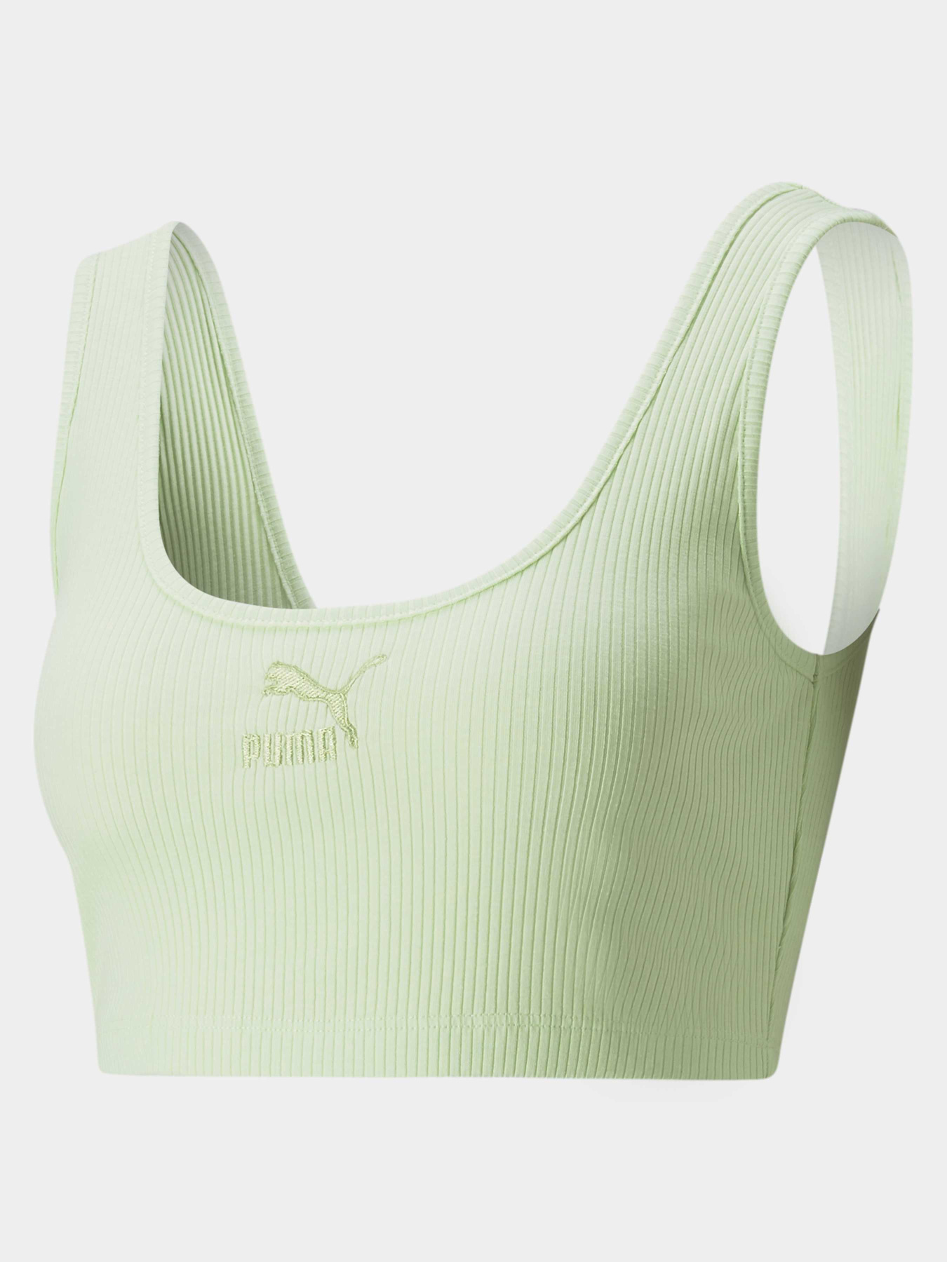 Спортивний топ PUMA Classics Ribbed Crop Top модель 533447 Фото