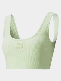 Спортивний топ PUMA Classics Ribbed Crop Top модель 533447 Фото