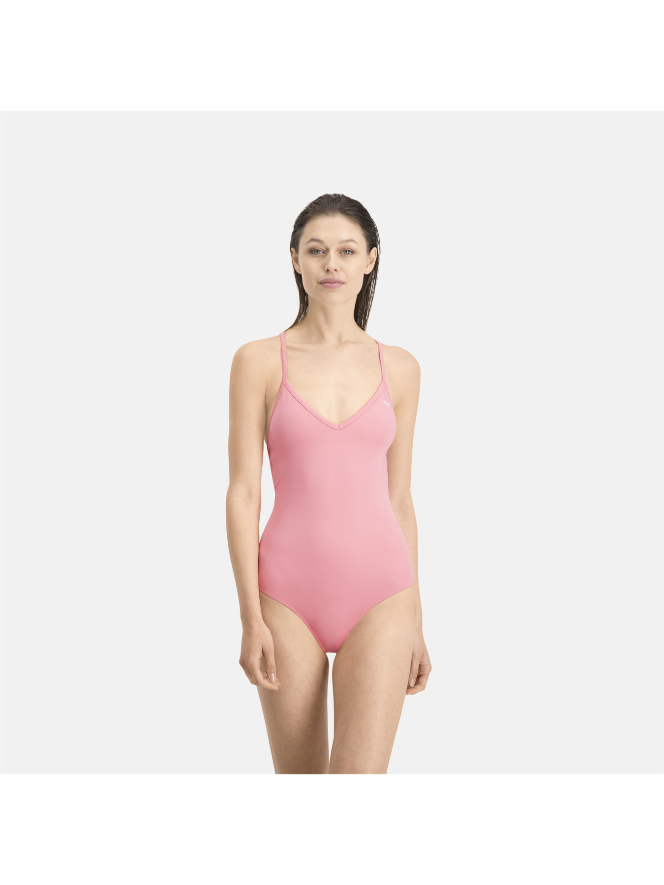 Одежда для пляжа PUMA Swim Women V-neck Cross модель 907670 Фото
