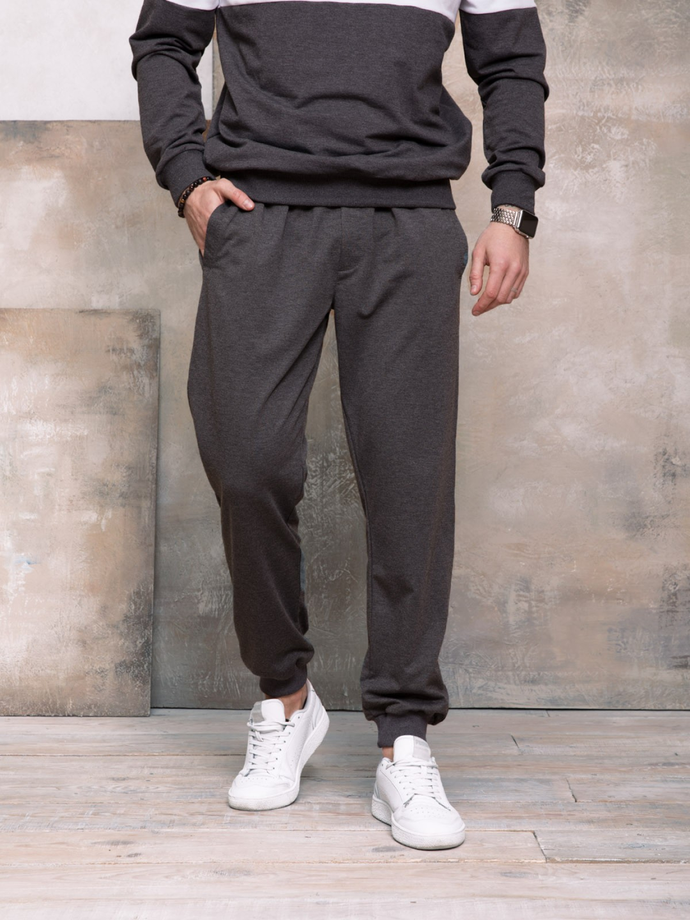 Спортивні штани ISSA Plus модель GN-406_darkgray Фото