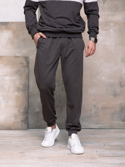 Штаны спортивные ISSA Plus модель GN-406_darkgray Штаны спортивные ISSA Plus модель GN-406_darkgray Фото