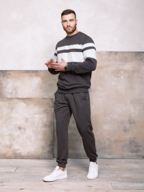 Спортивні штани ISSA Plus модель GN-406_darkgray Фото