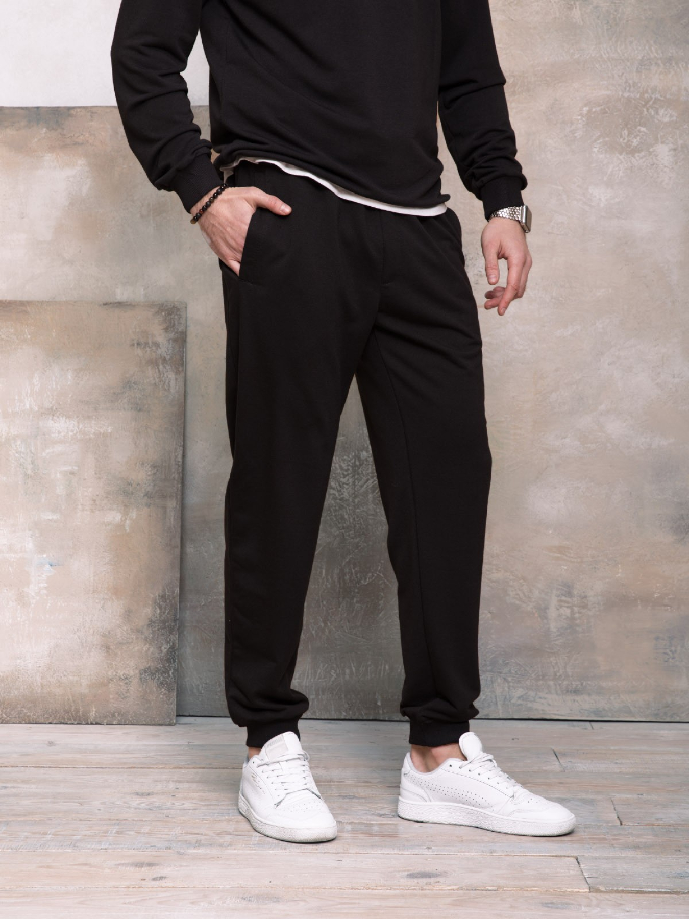 Штаны спортивные ISSA Plus модель GN-406_black Фото