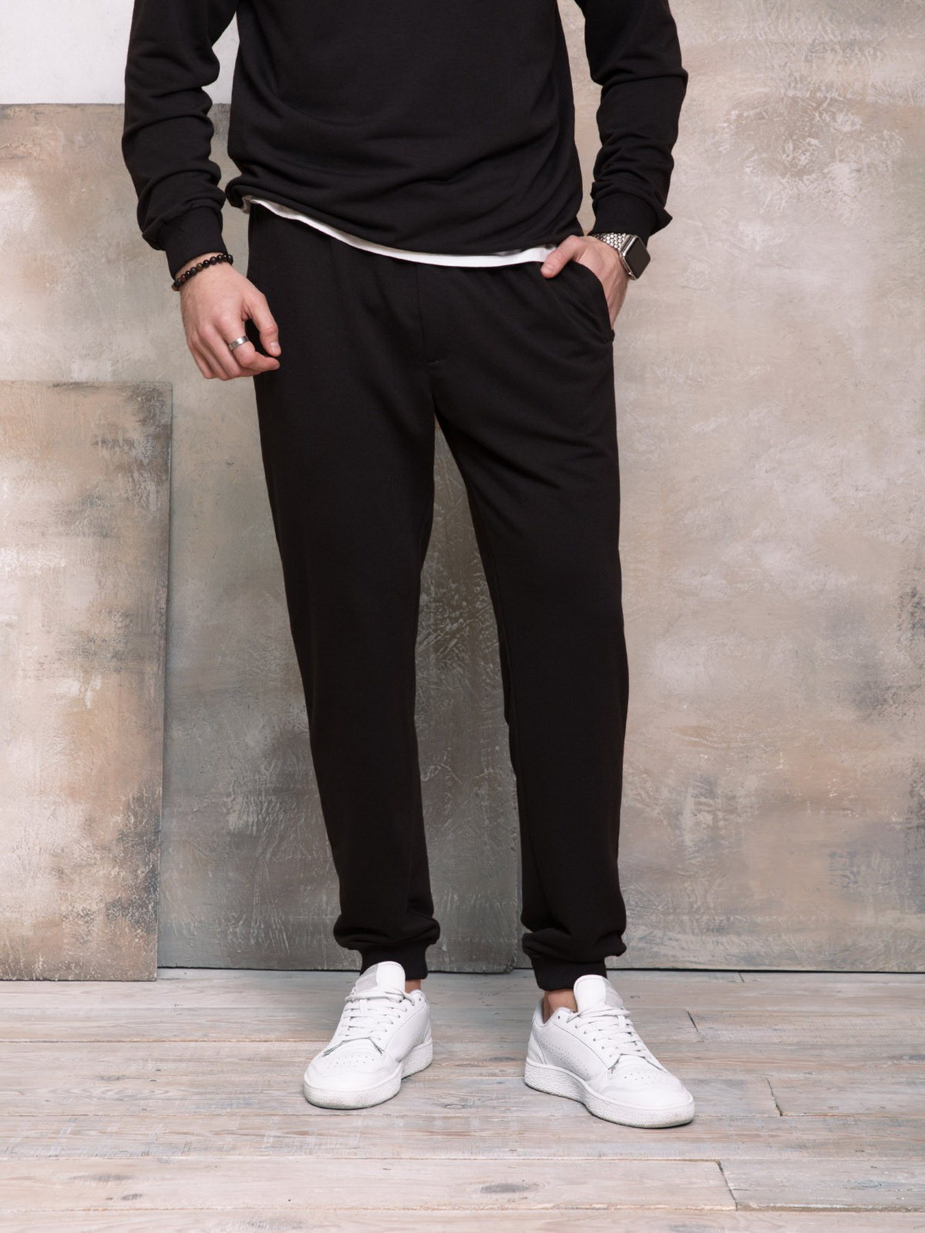 Штаны спортивные ISSA Plus модель GN-406_black Фото