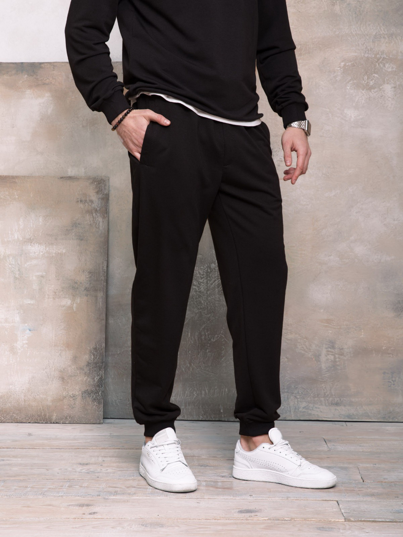 Спортивні штани ISSA Plus модель GN-406_black Фото