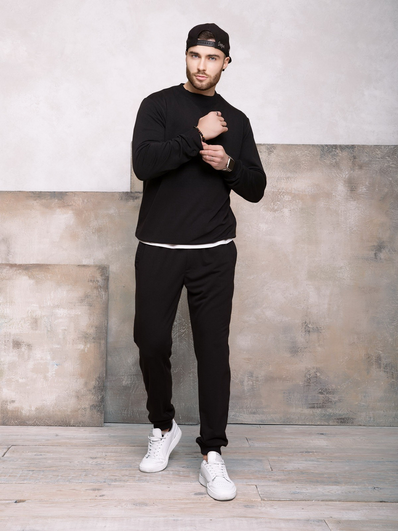 Спортивні штани ISSA Plus модель GN-406_black Фото