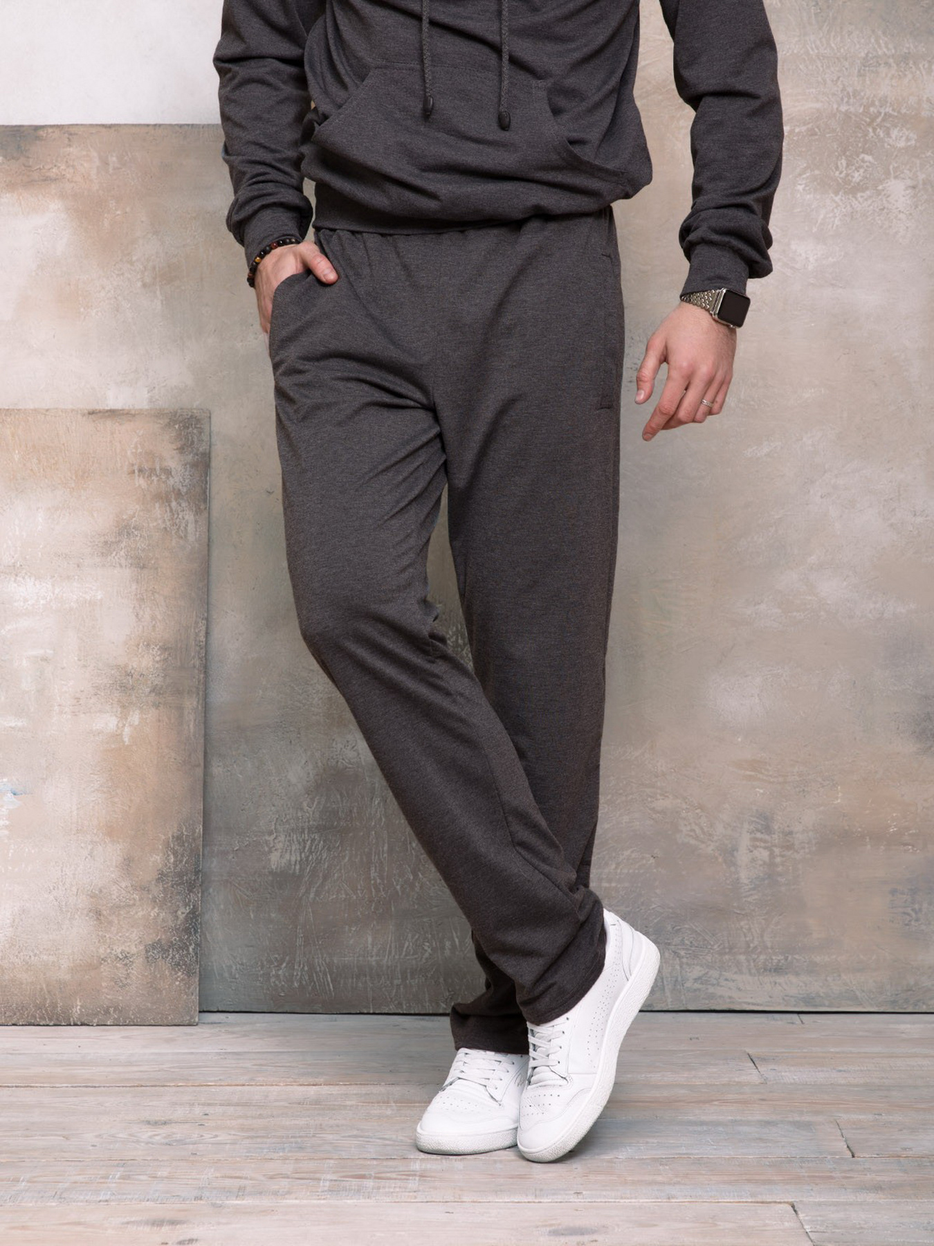 Штани ISSA Plus модель GN-407_darkgray Фото