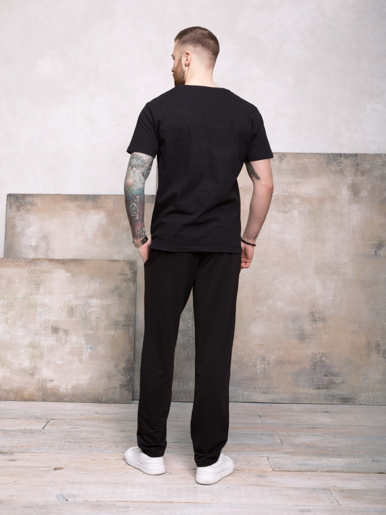 Спортивні штани ISSA Plus модель GN-407_black Фото