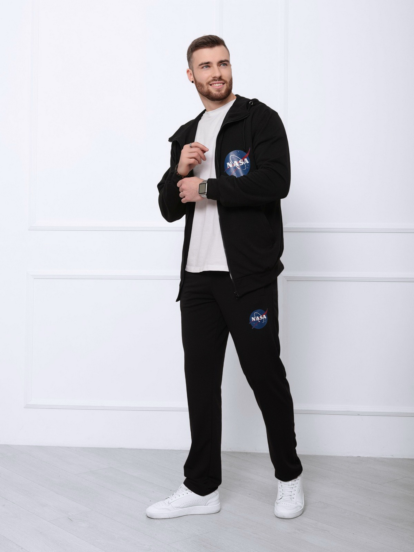 Спортивный костюм ISSA Plus модель GN-409_black Спортивный костюм ISSA Plus модель GN-409_black Фото