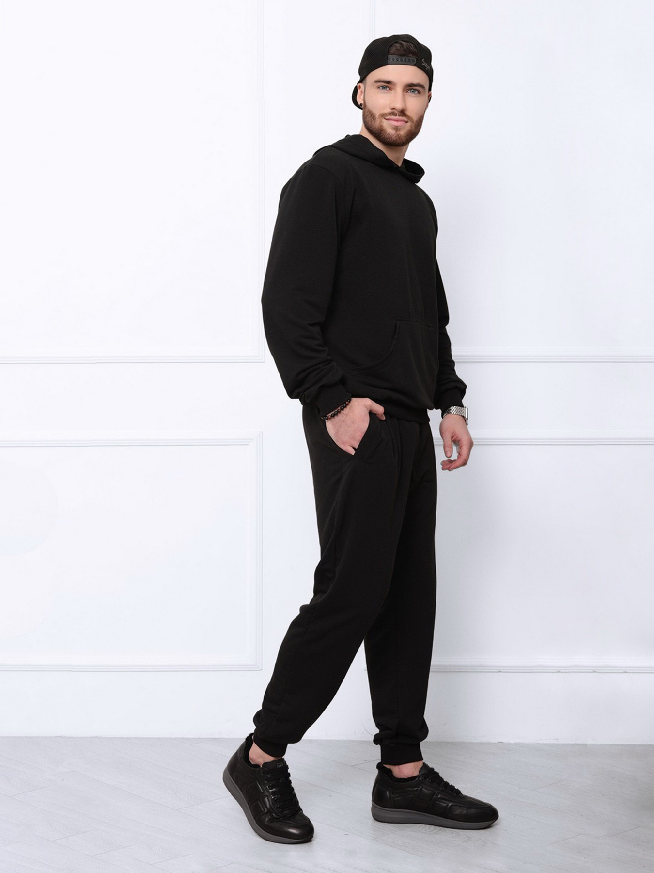 Спортивный костюм ISSA Plus модель GN-411_black Фото