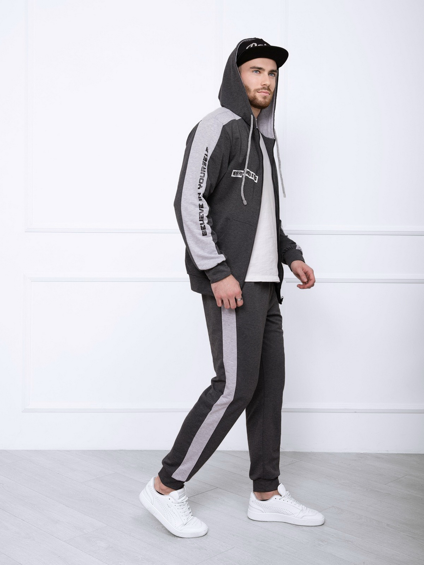 Спортивный костюм ISSA Plus модель GN-412_darkgray Фото