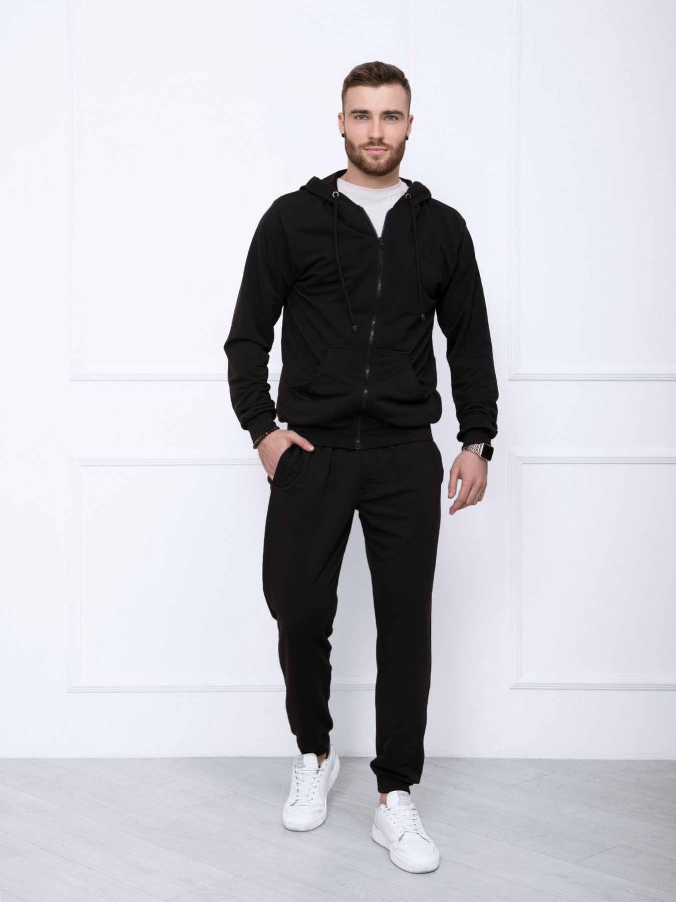 Спортивний костюм ISSA Plus модель GN-414_black Фото