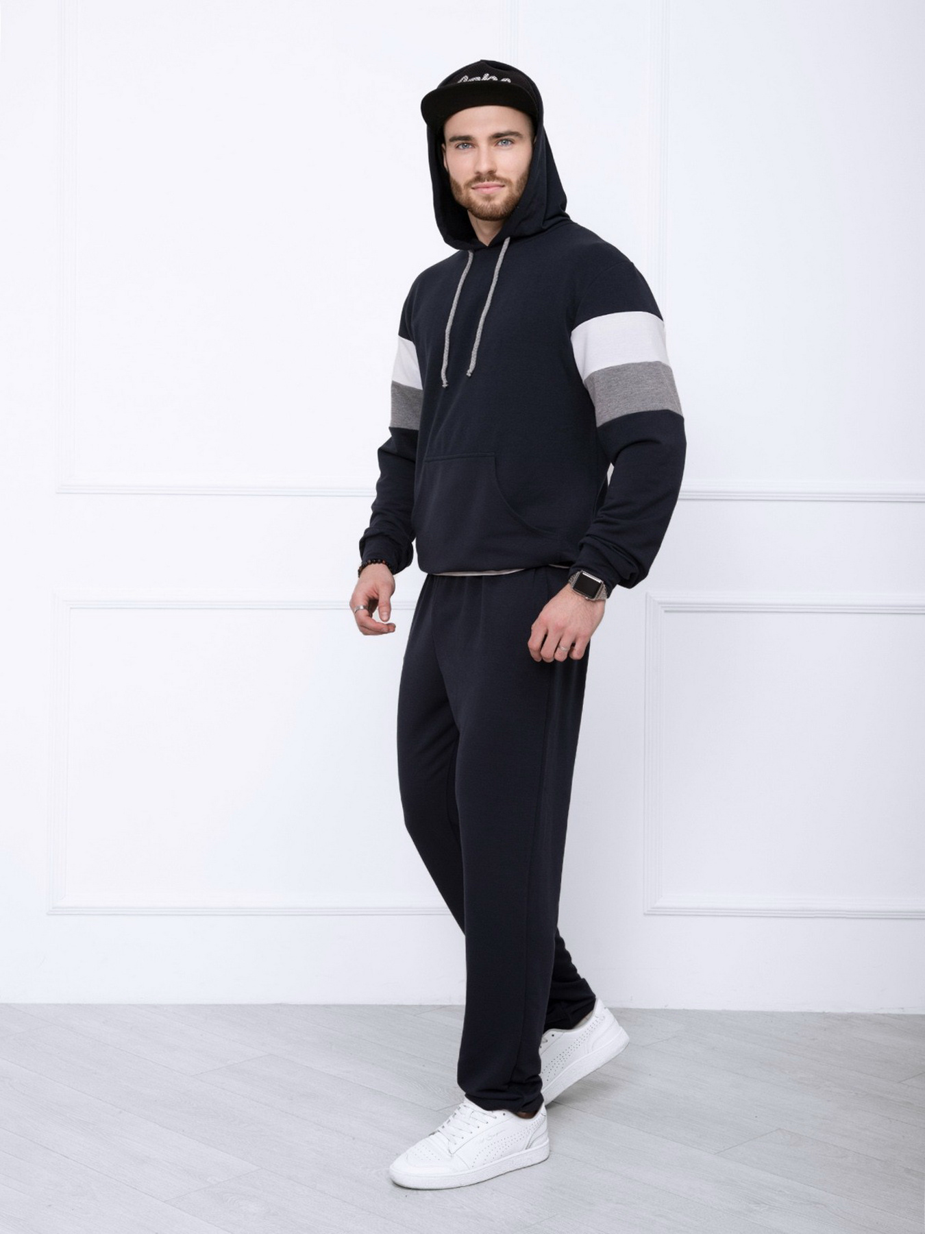 Спортивный костюм ISSA Plus модель GN-415_darkblue Фото