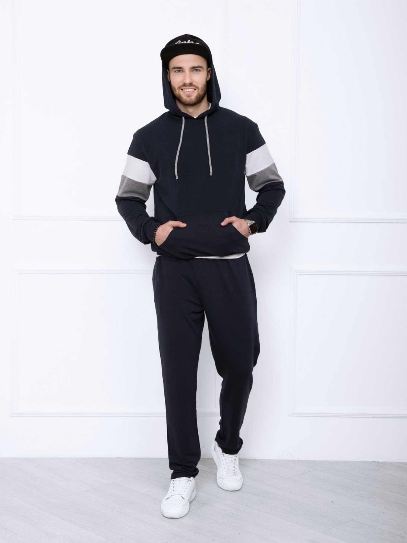 Спортивний костюм ISSA Plus модель GN-415_darkblue Фото