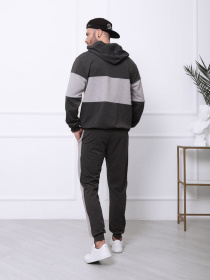 Спортивный костюм ISSA Plus модель GN-421_darkgreygrey Фото