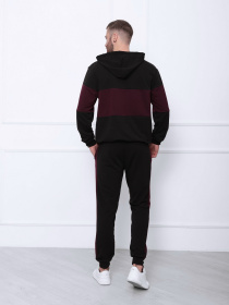 Спортивный костюм ISSA Plus модель GN-421_blackburgundy Спортивный костюм ISSA Plus модель GN-421_blackburgundy Фото