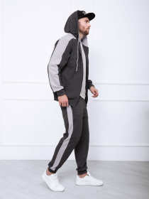 Спортивний костюм ISSA Plus модель GN-422_darkgreygrey Фото