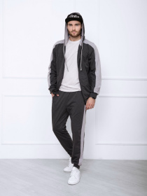 Спортивний костюм ISSA Plus модель GN-422_darkgreygrey Фото