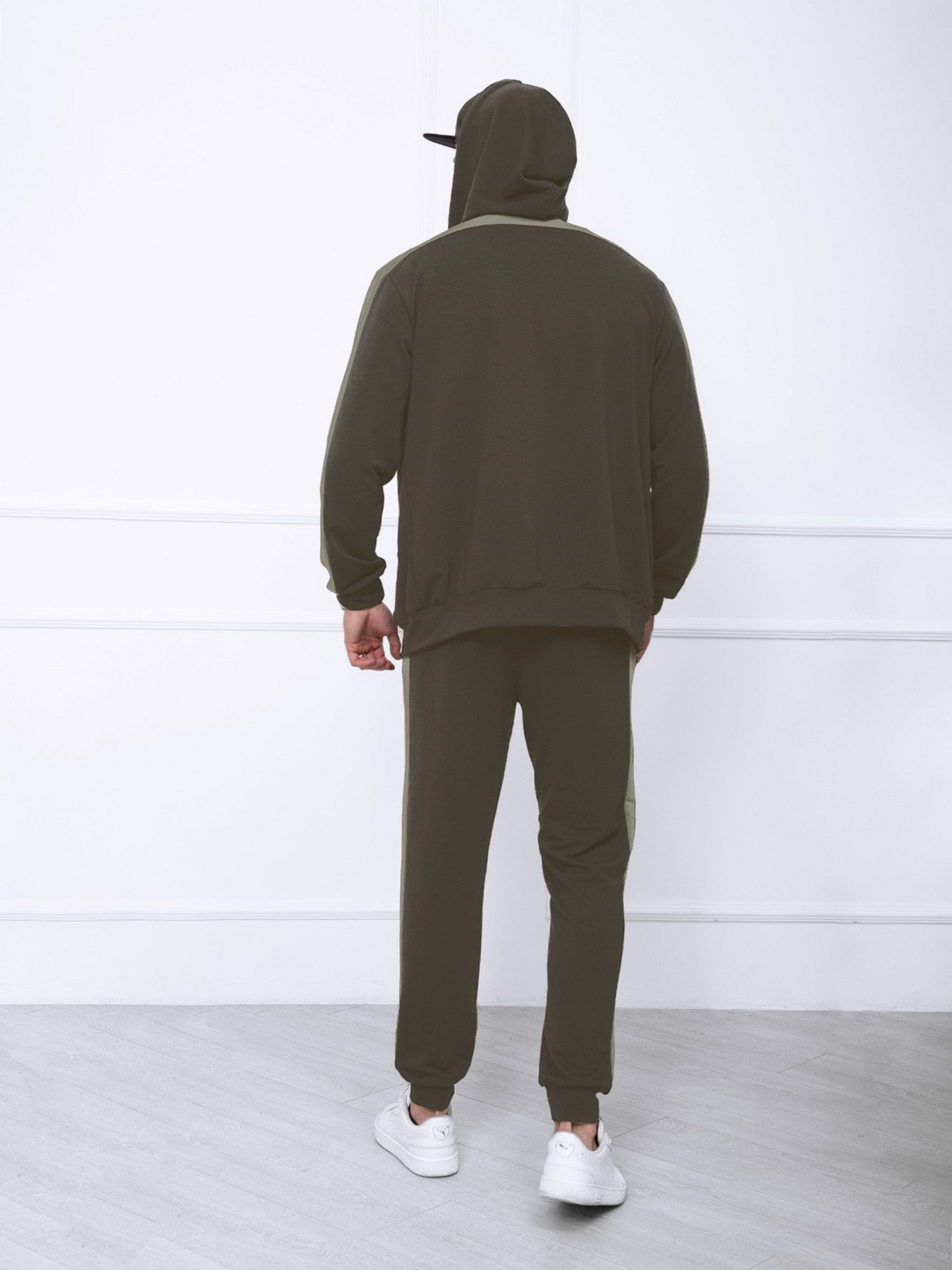 Спортивний костюм ISSA Plus модель GN-422_khakimint Фото