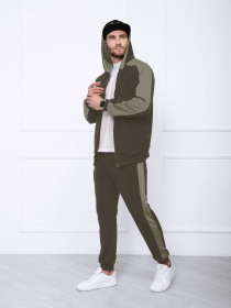 Спортивний костюм ISSA Plus модель GN-422_khakimint Фото