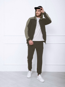 Спортивний костюм ISSA Plus модель GN-422_khakimint Фото