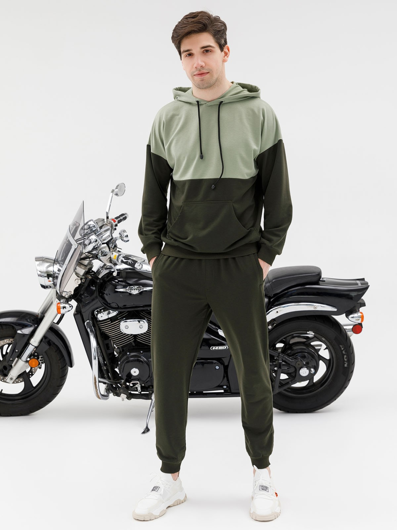 Спортивний костюм ISSA Plus модель GN-431_khaki Фото