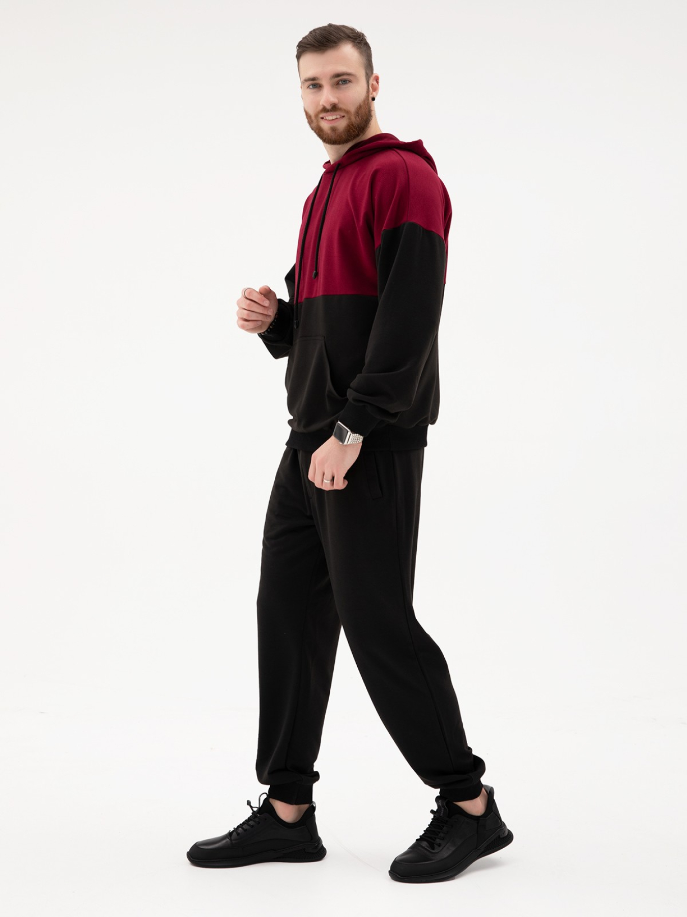 Спортивный костюм ISSA Plus модель GN-431_black Спортивный костюм ISSA Plus модель GN-431_black Фото