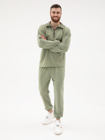 Спортивний костюм ISSA Plus модель GN-432_olive Фото