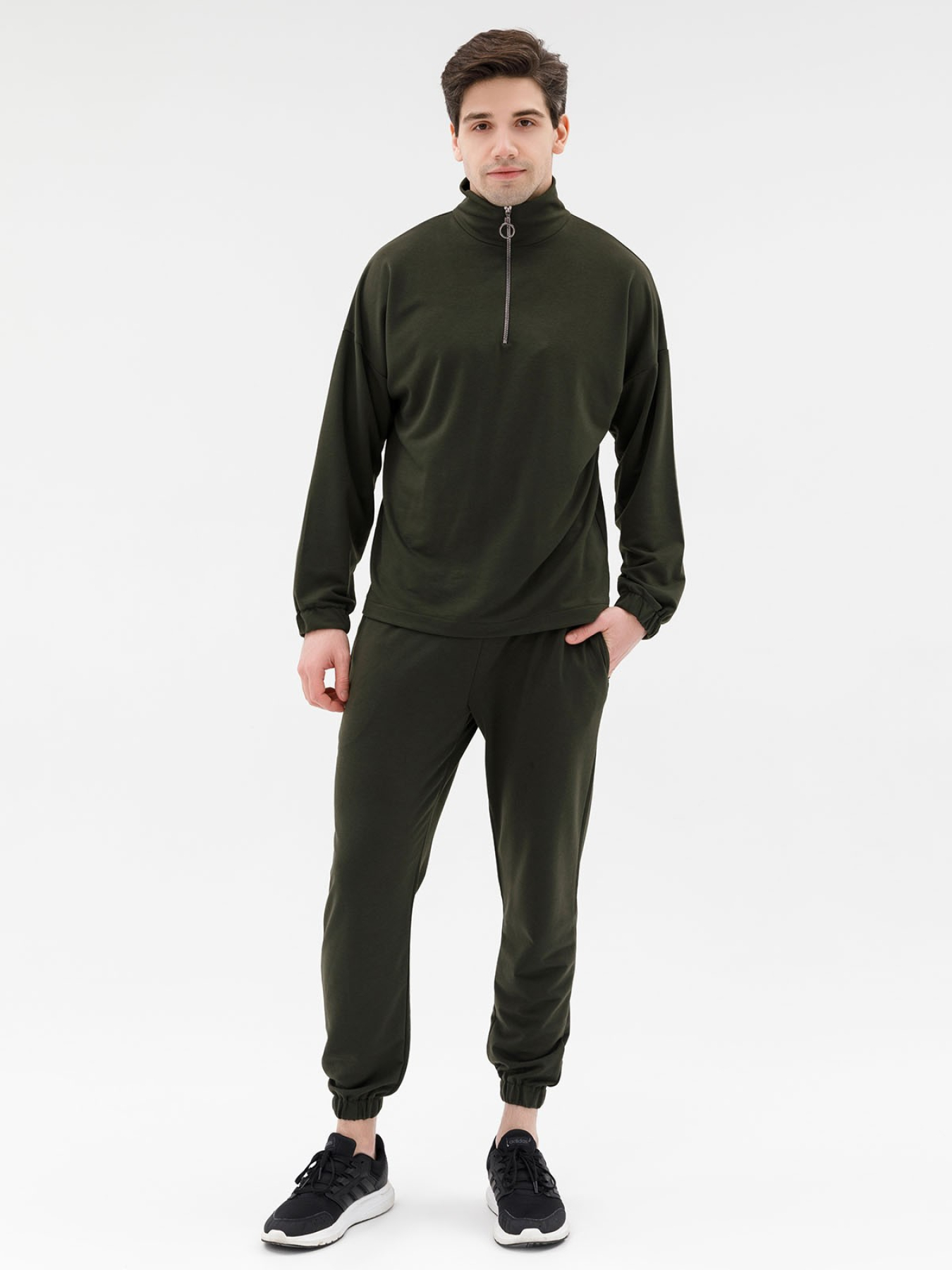 Спортивный костюм ISSA Plus модель GN-432_khaki Фото