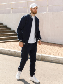 Спортивный костюм ISSA Plus модель GN-451_darkblue Фото