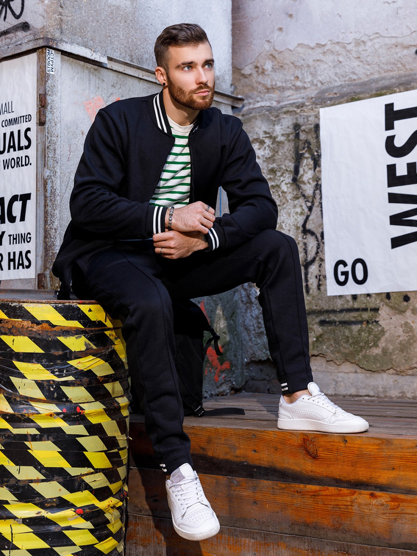 Спортивний костюм ISSA Plus модель GN-451_black Спортивний костюм ISSA Plus модель GN-451_black Фото