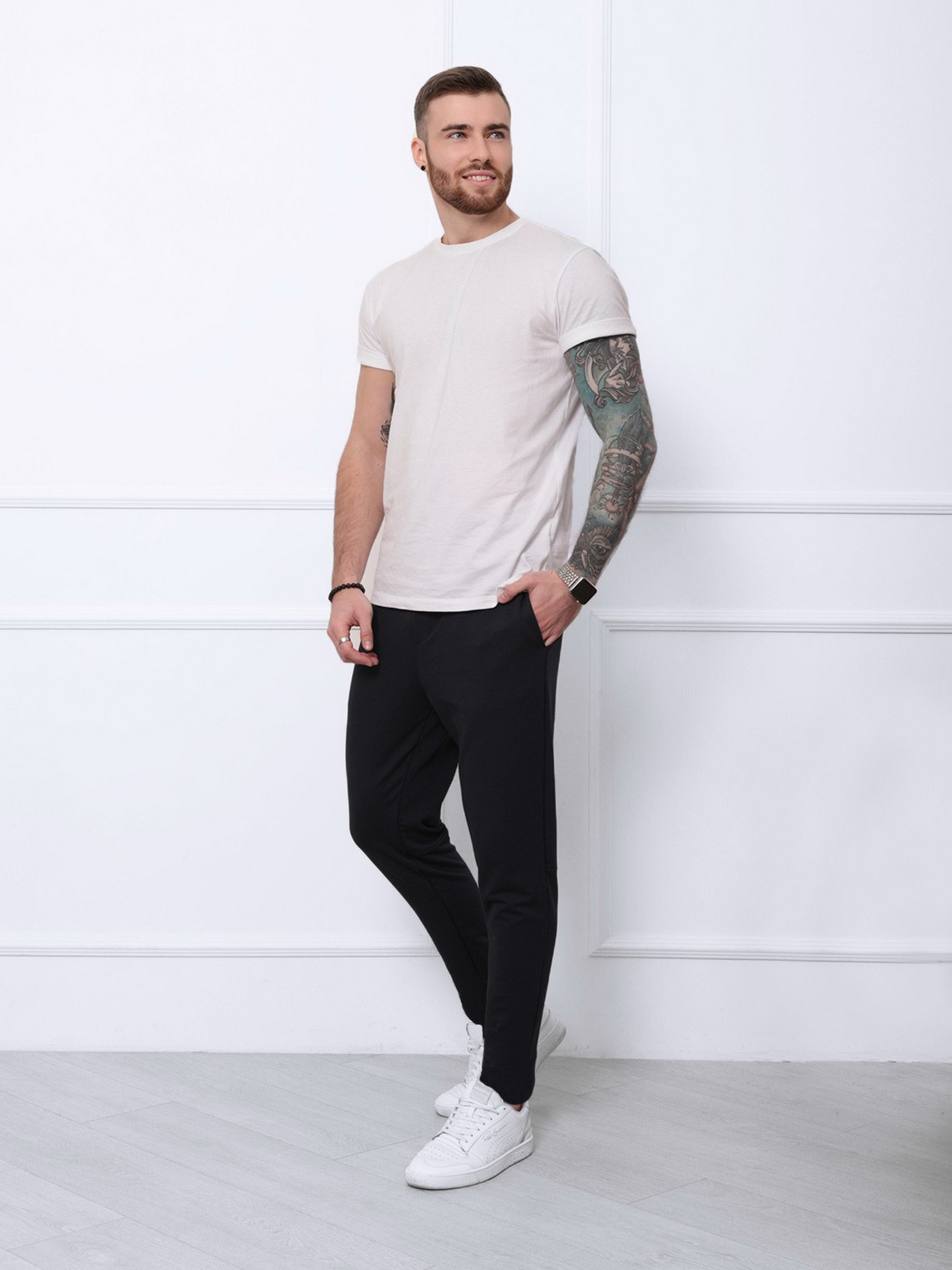 Штаны спортивные ISSA Plus модель SA-141_blue Фото