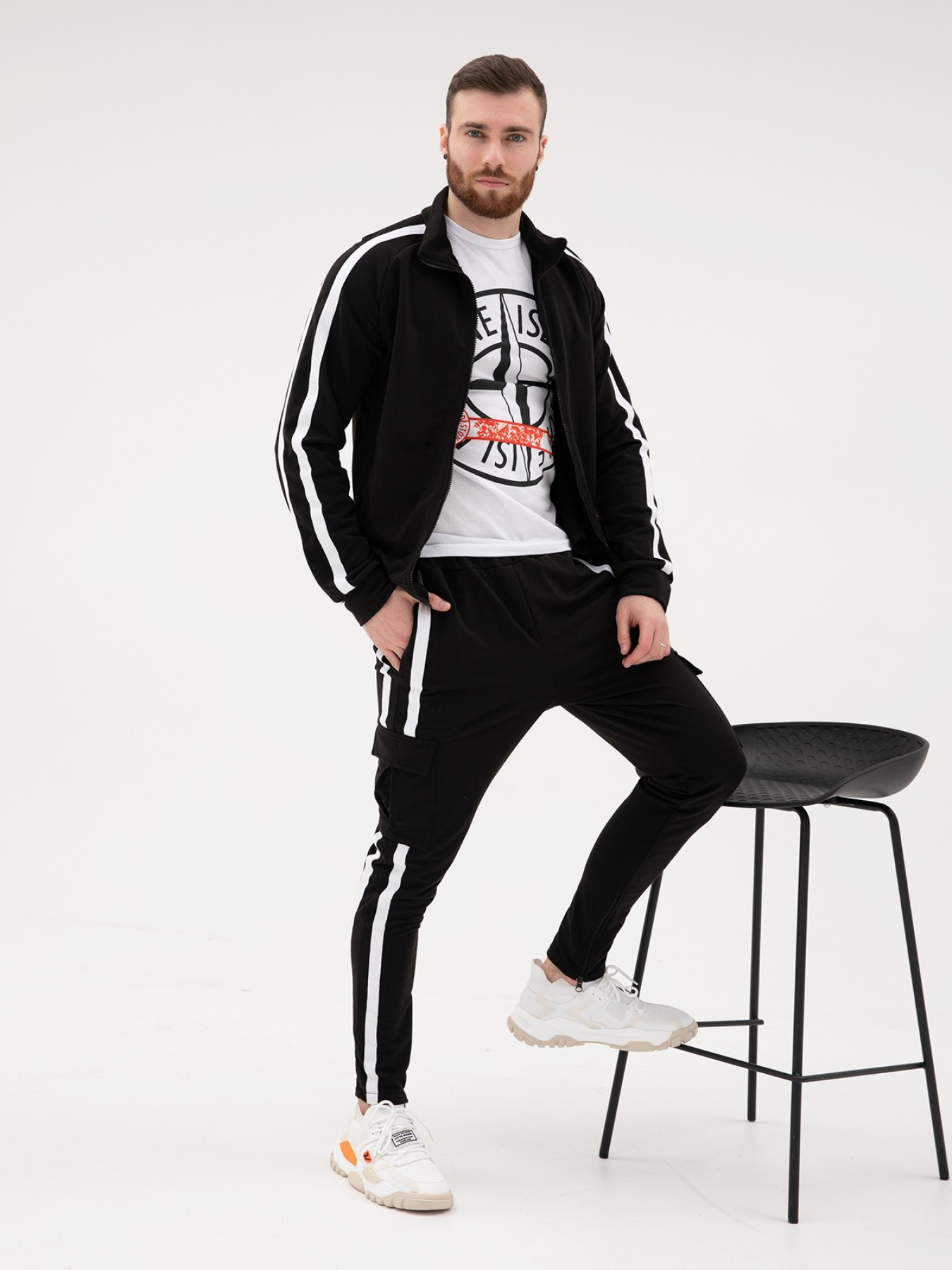 Спортивний костюм ISSA Plus модель SG-14_black Фото