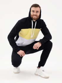 Спортивний костюм ISSA Plus модель SG-16_darkblueyellow Спортивний костюм ISSA Plus модель SG-16_darkblueyellow Фото