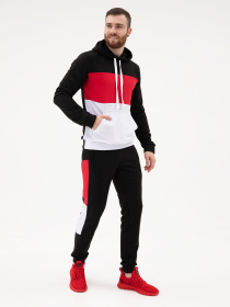 Спортивный костюм ISSA Plus модель SG-16_blackred Спортивный костюм ISSA Plus модель SG-16_blackred Фото