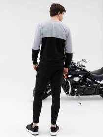 Спортивний костюм ISSA Plus модель SG-19_blackgrey Фото