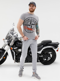 Штаны спортивные ISSA Plus модель SG-20_grey Фото