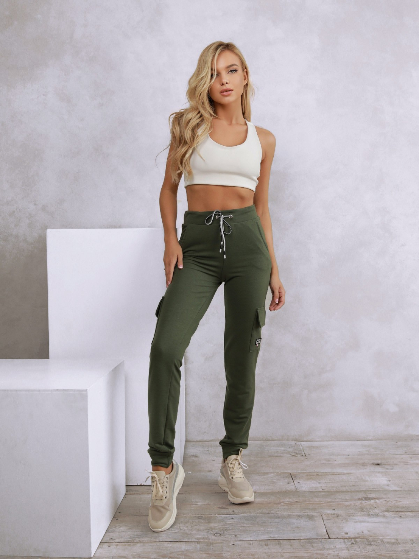 Штаны спортивные ISSA Plus модель 9980_khaki Фото