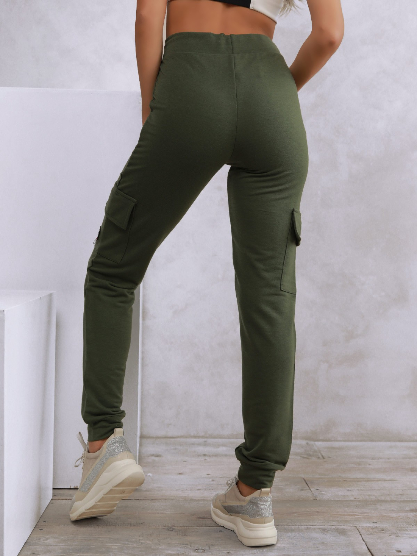 Спортивні штани ISSA Plus модель 9980_khaki Фото