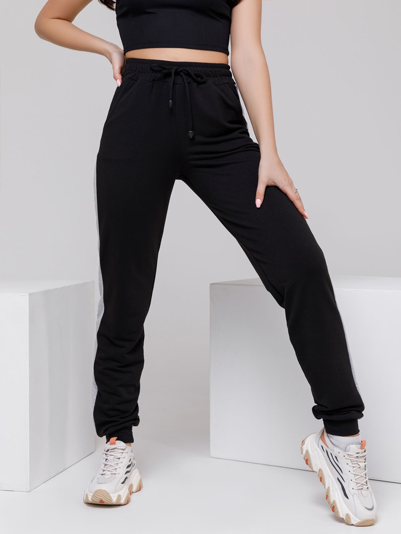 Штаны спортивные ISSA Plus модель 11502_black Фото