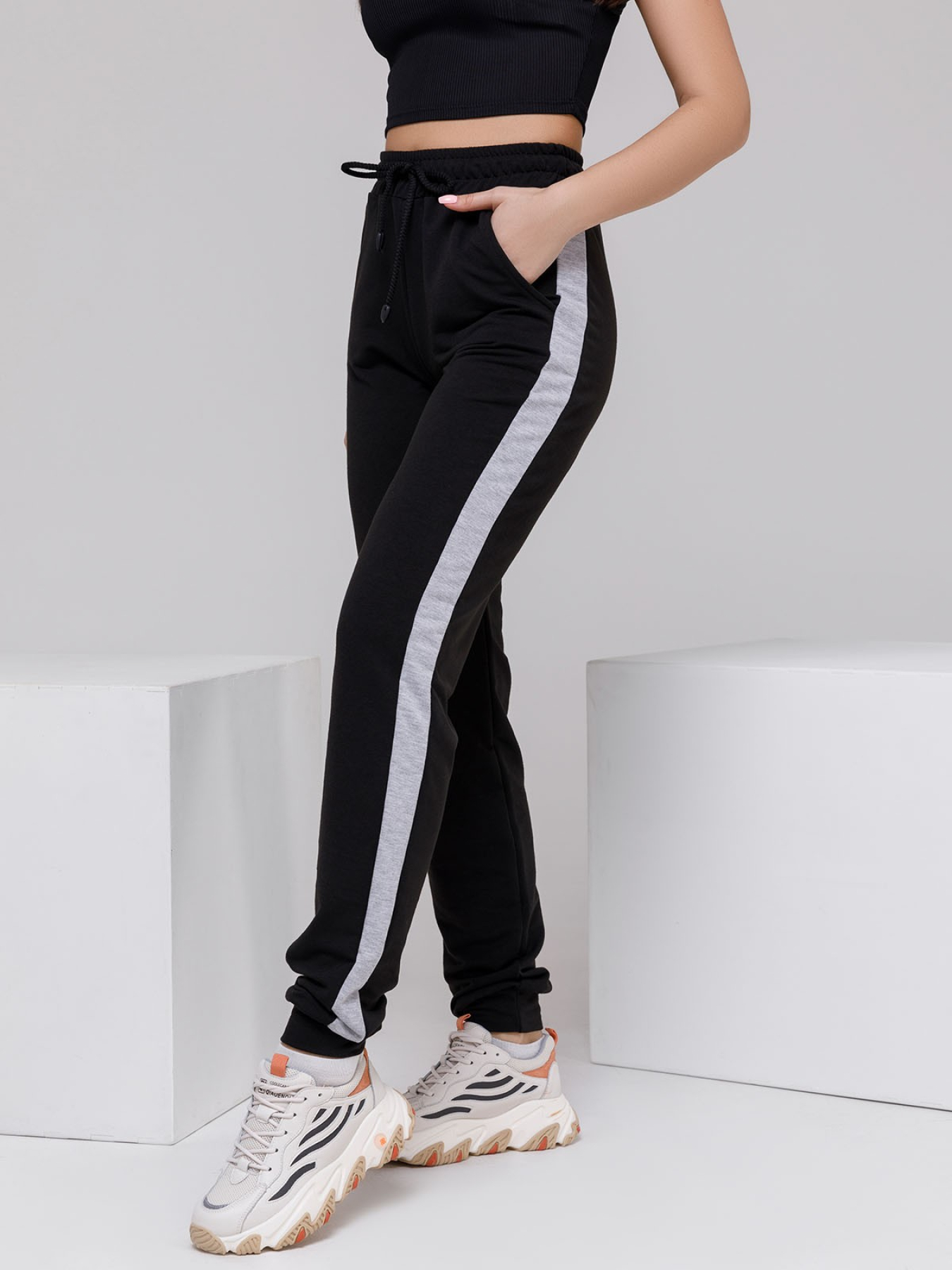 Спортивні штани ISSA Plus модель 11502_black Фото