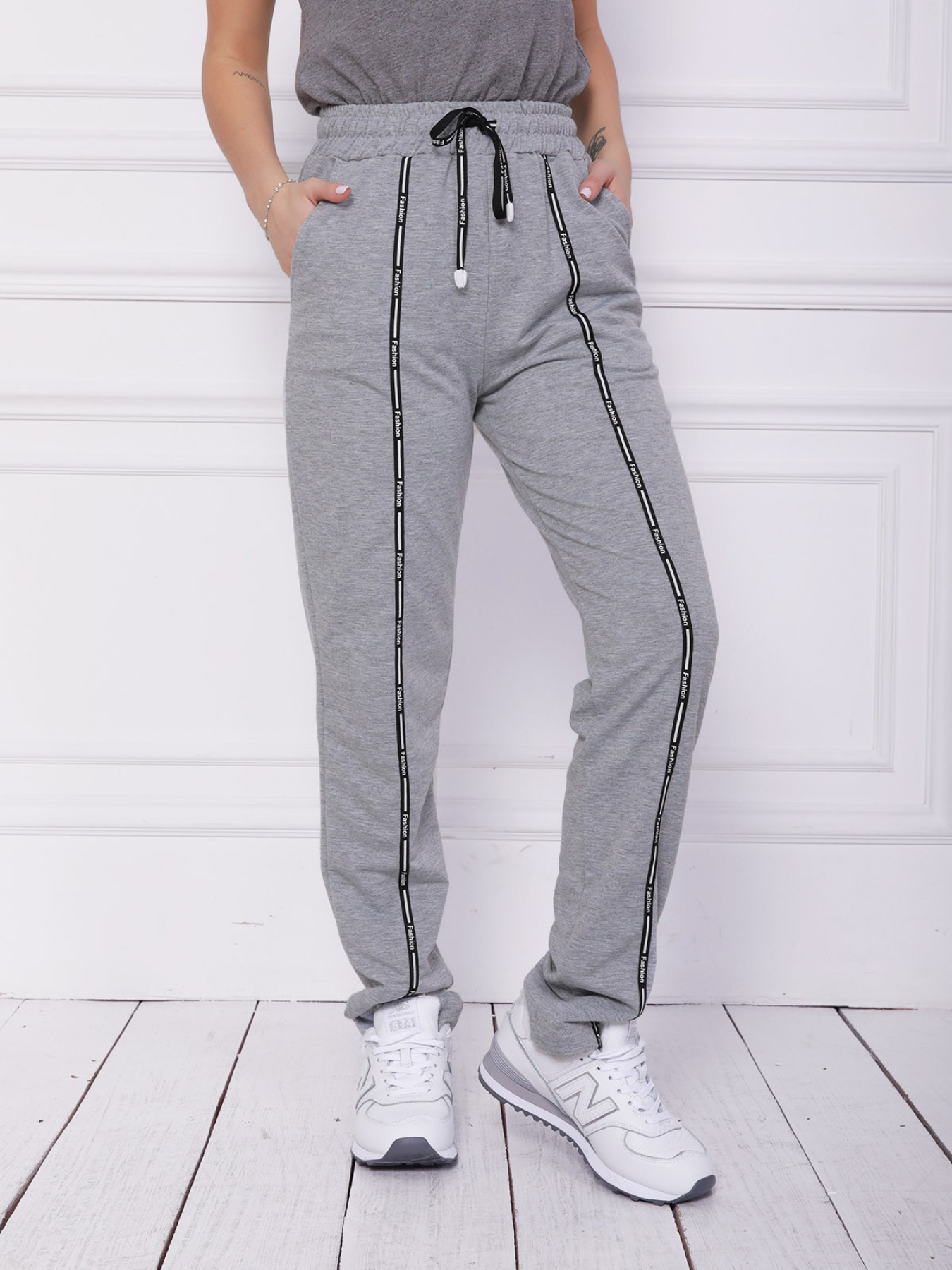 Штаны спортивные ISSA Plus модель 12200_lightgray Фото