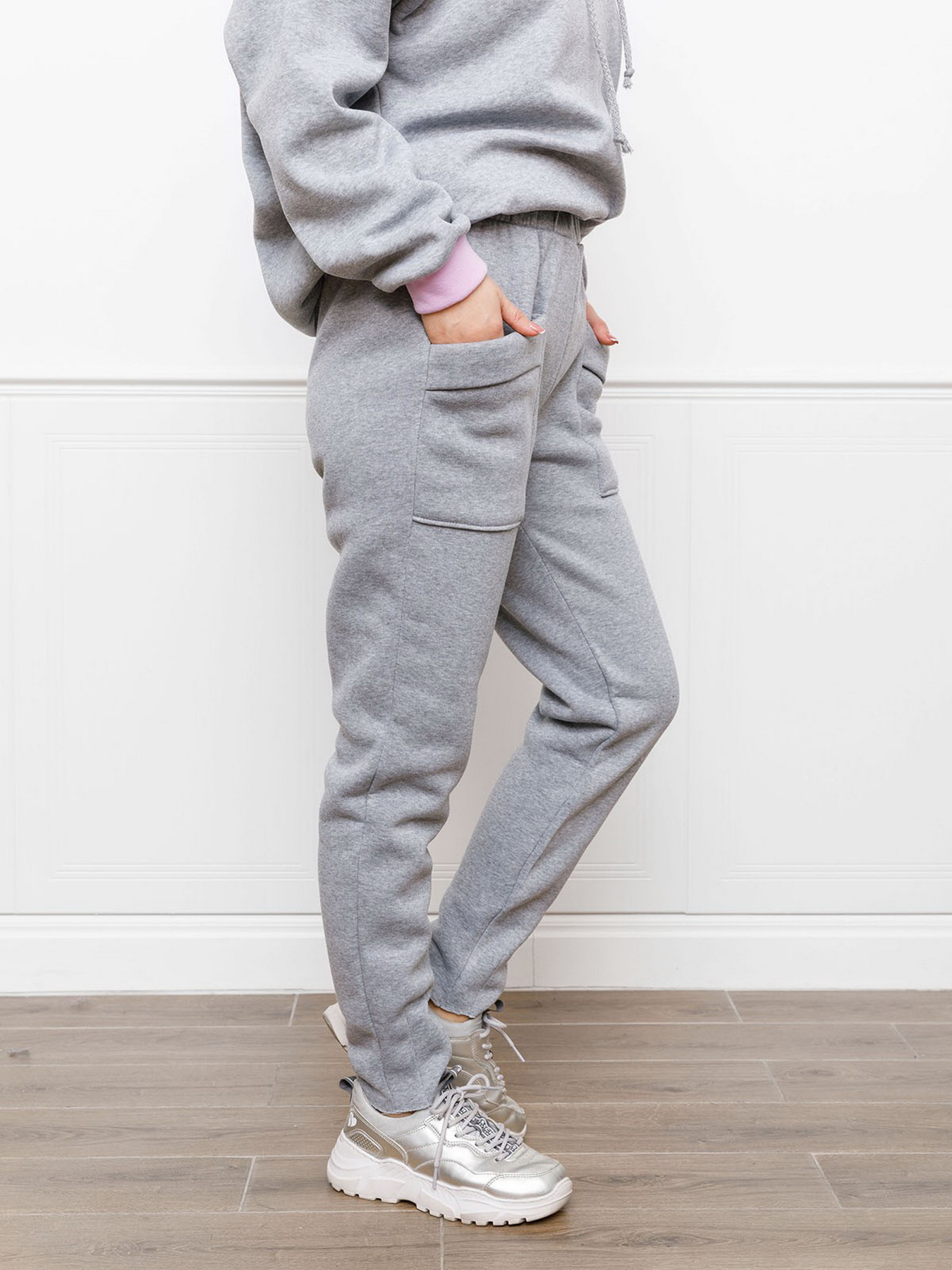 Брюки ISSA Plus модель 12264_lightgray Фото