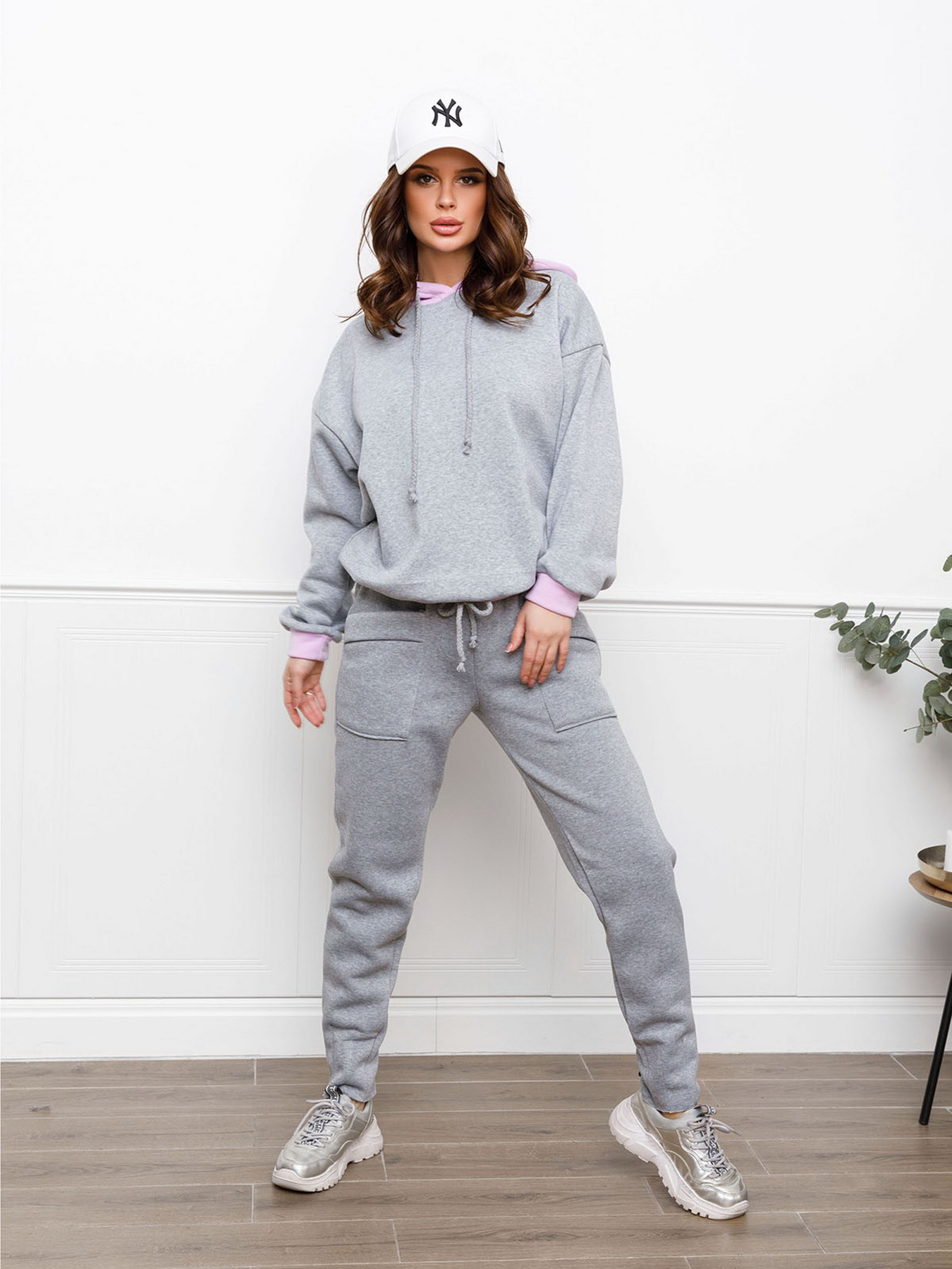 Брюки ISSA Plus модель 12264_lightgray Фото