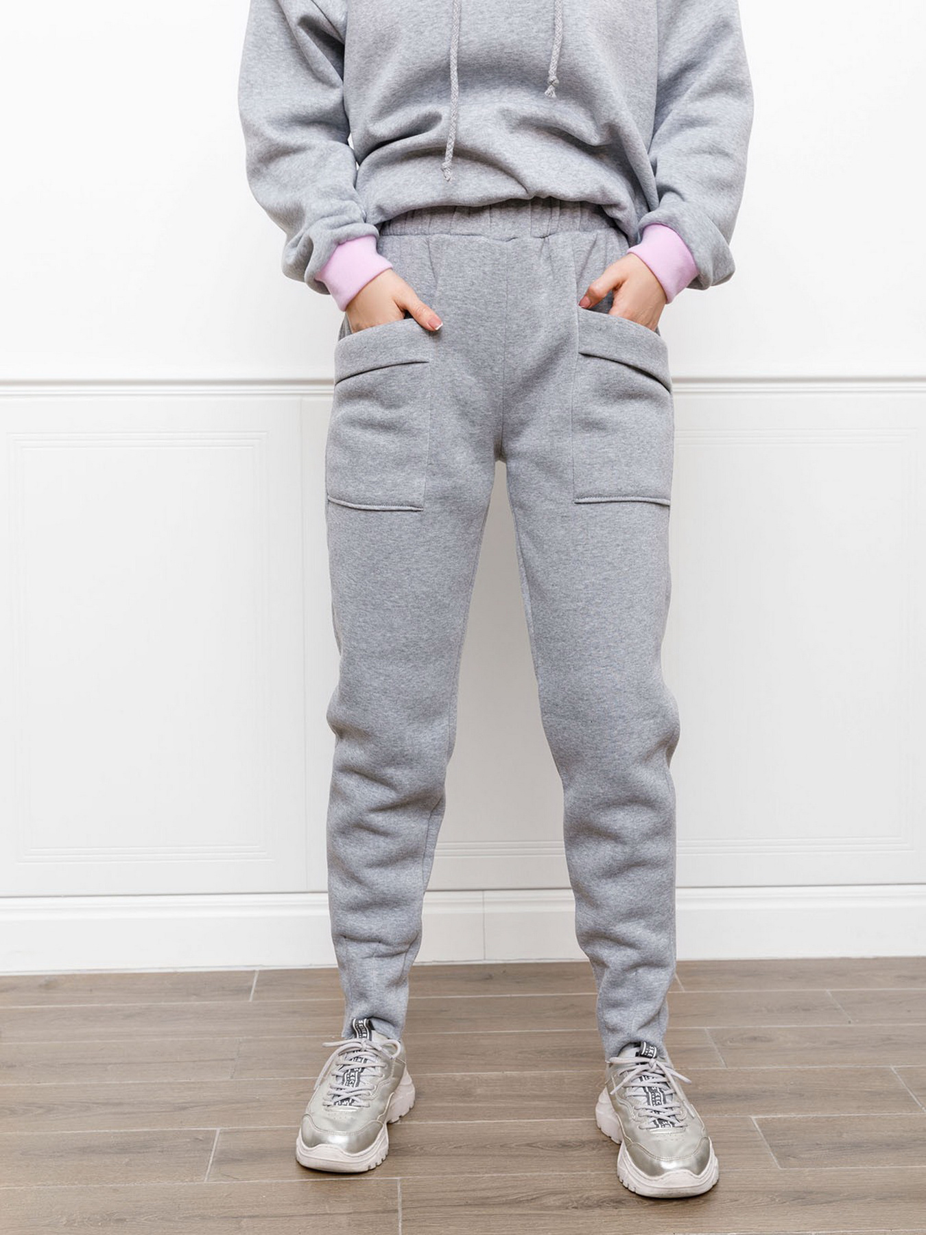 Брюки ISSA Plus модель 12264_lightgray Фото