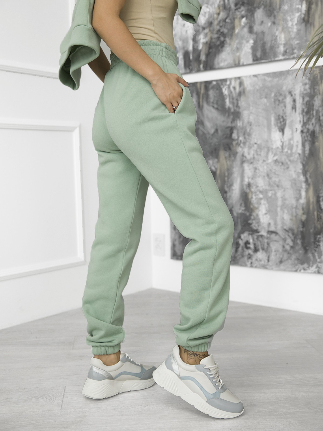 Штаны спортивные ISSA Plus модель 12272_mint Штаны спортивные ISSA Plus модель 12272_mint Фото