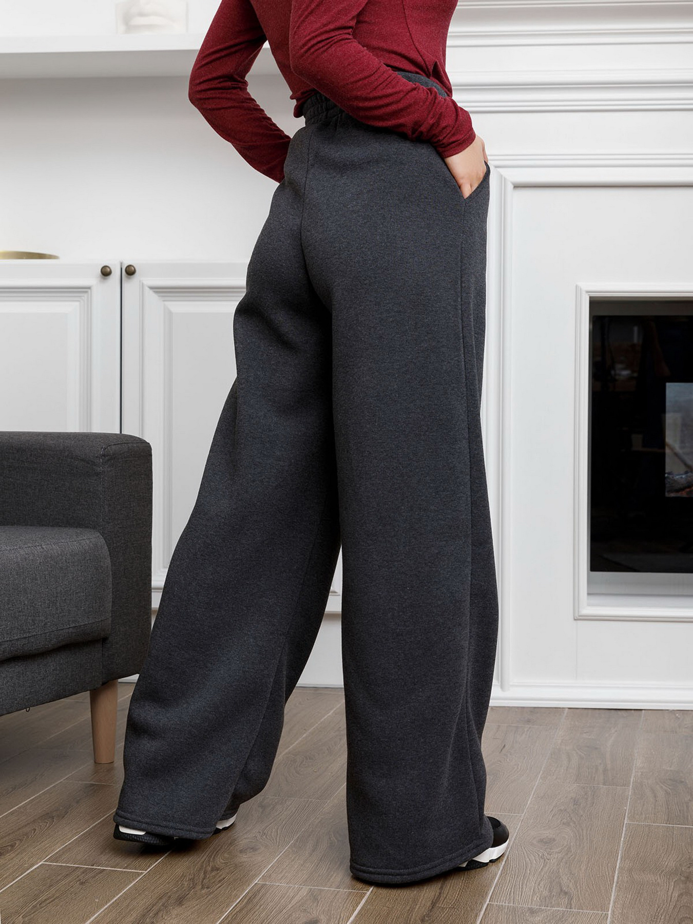 Брюки ISSA Plus модель 12312_darkgray Фото