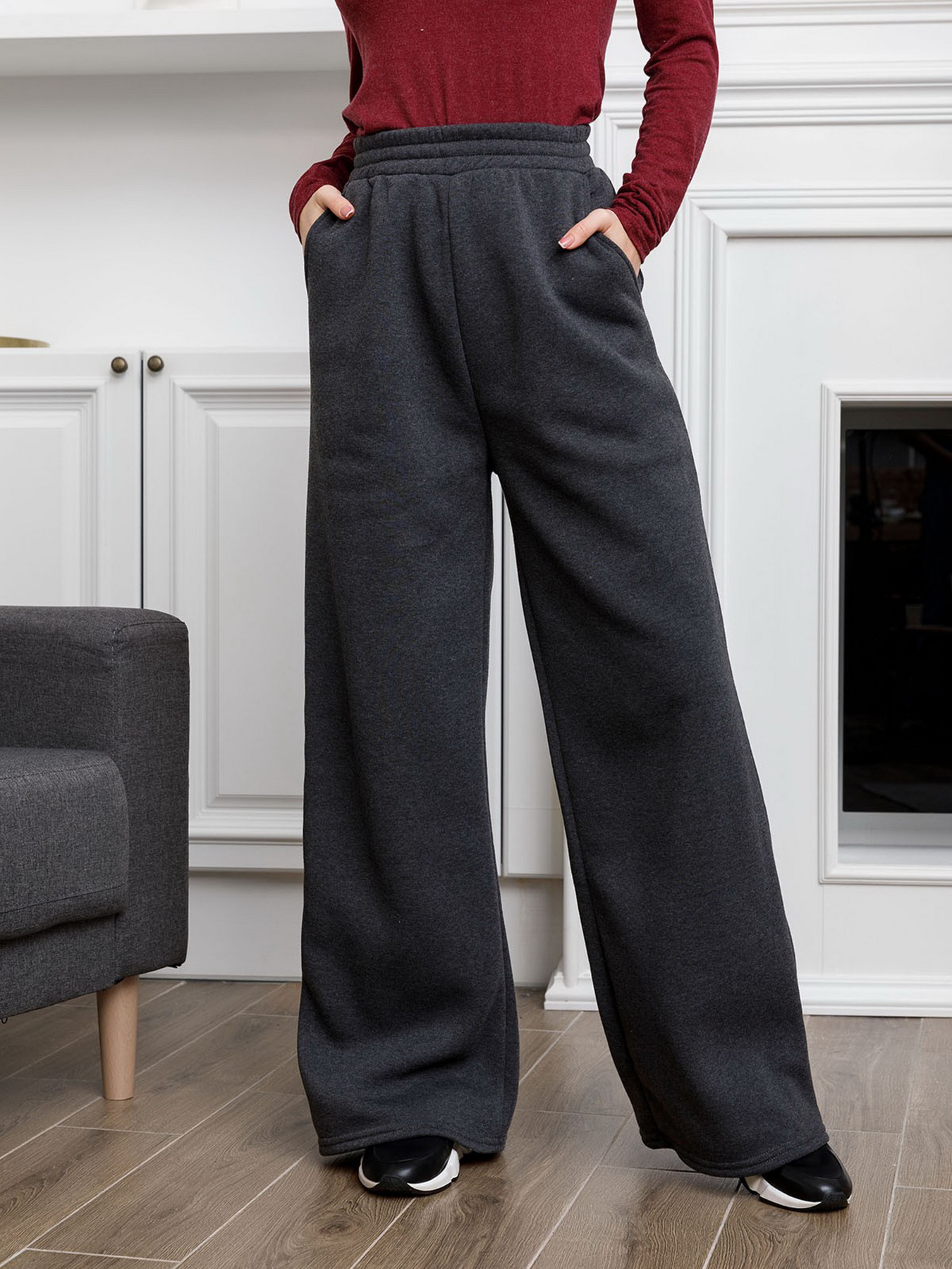 Брюки ISSA Plus модель 12312_darkgray Фото