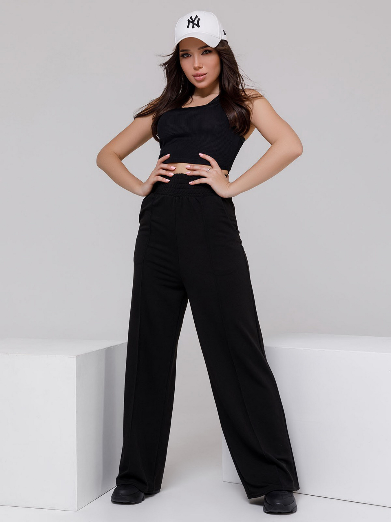 Штаны спортивные ISSA Plus модель 12398_black Штаны спортивные ISSA Plus модель 12398_black Фото